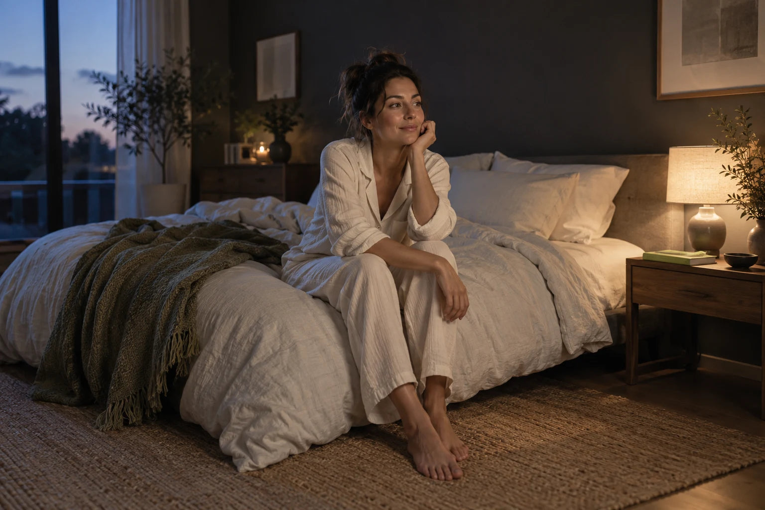 Illustrative RestForward evening lifestyle scene
